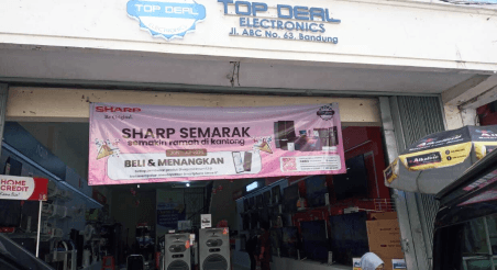 Toko elektronik Top Deal Electronics di Bandung